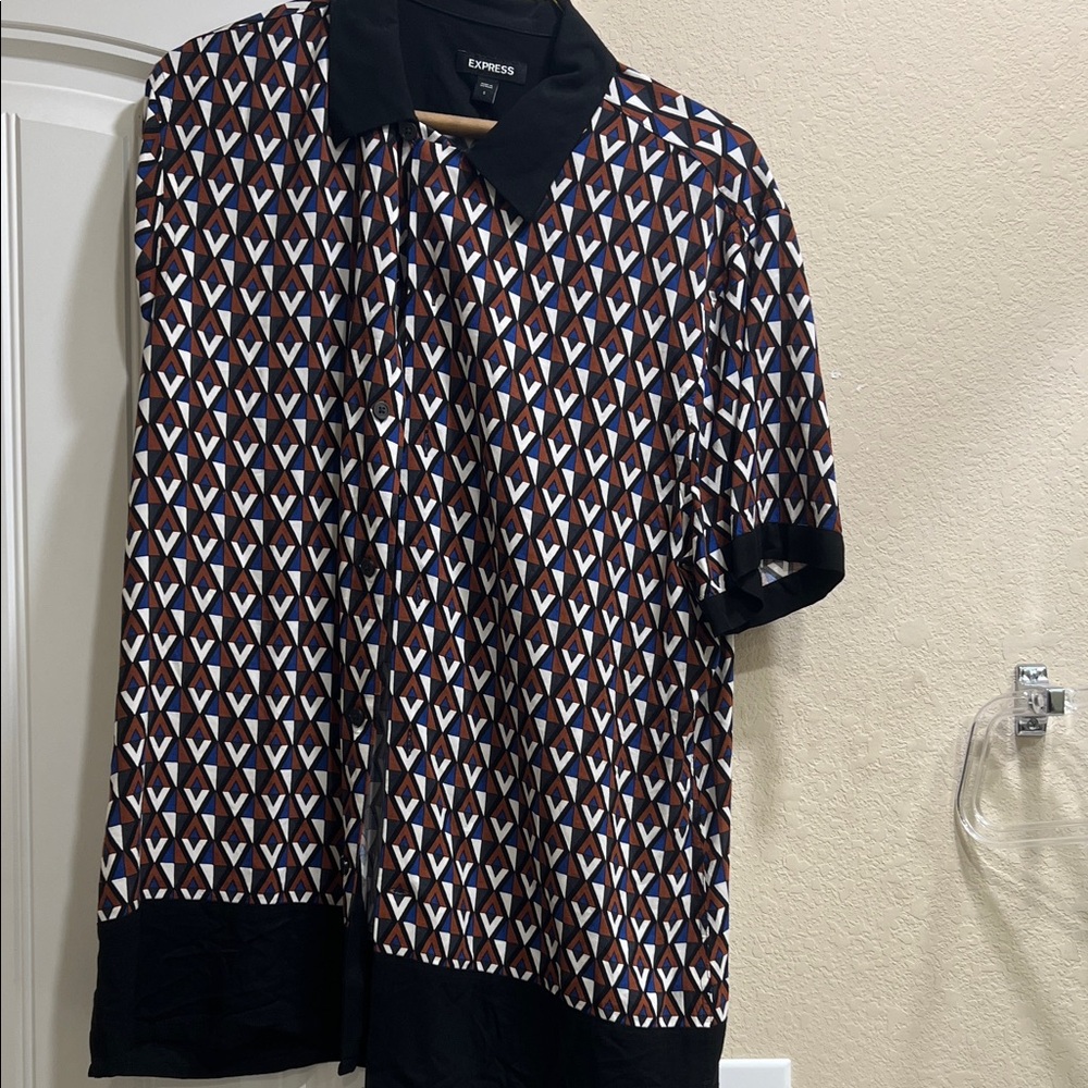 Express Men's Geometric Patterned Shirt